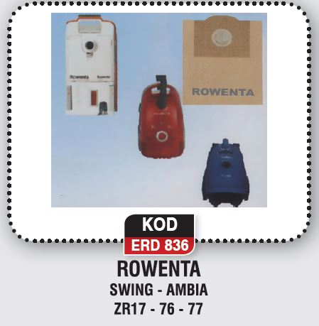 ROWENTA SWING - AMBIA ZR17 - 76 -77 ERD 836